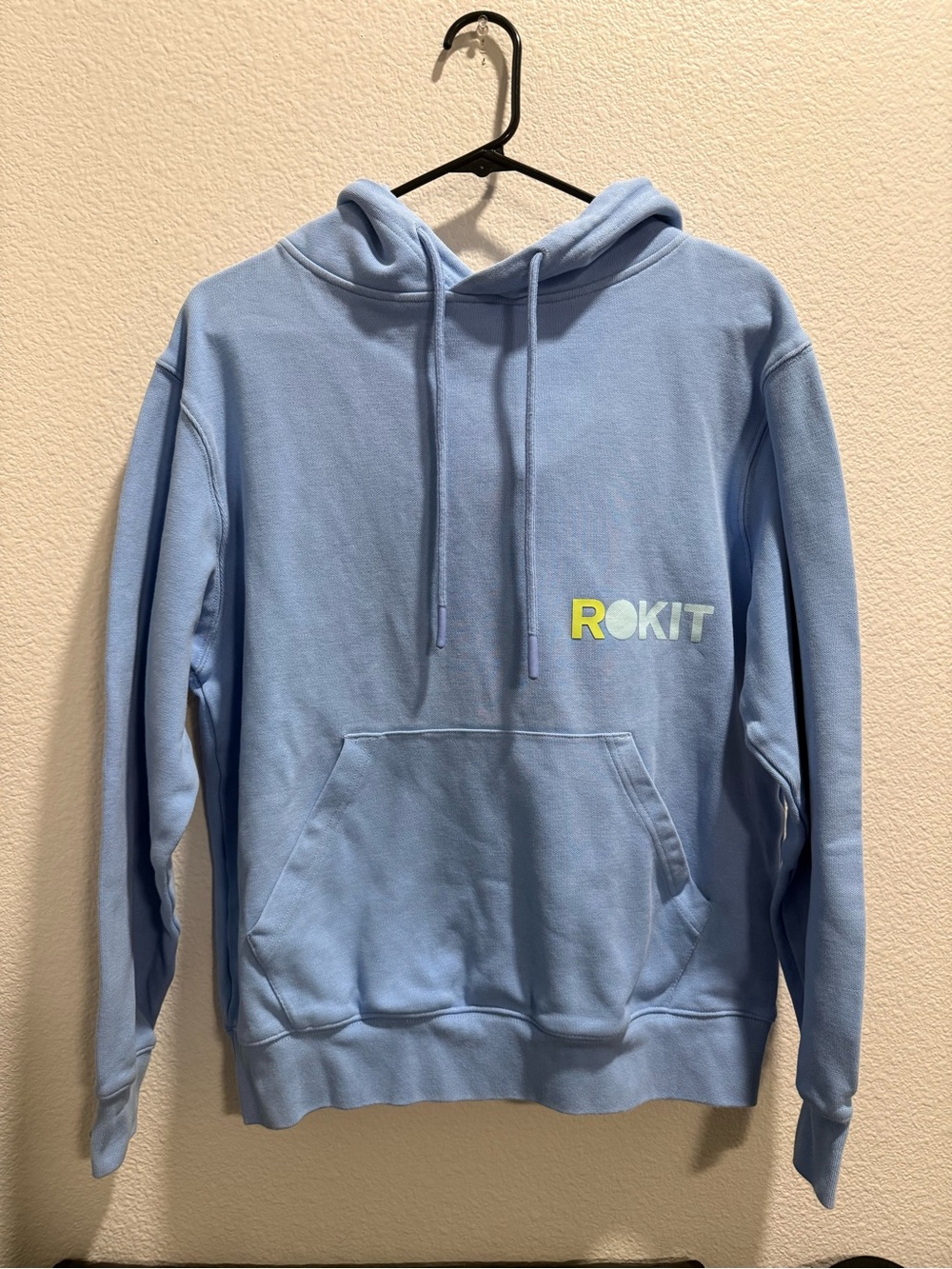 Rokit Men's ablue Logo Pullover Hoodie